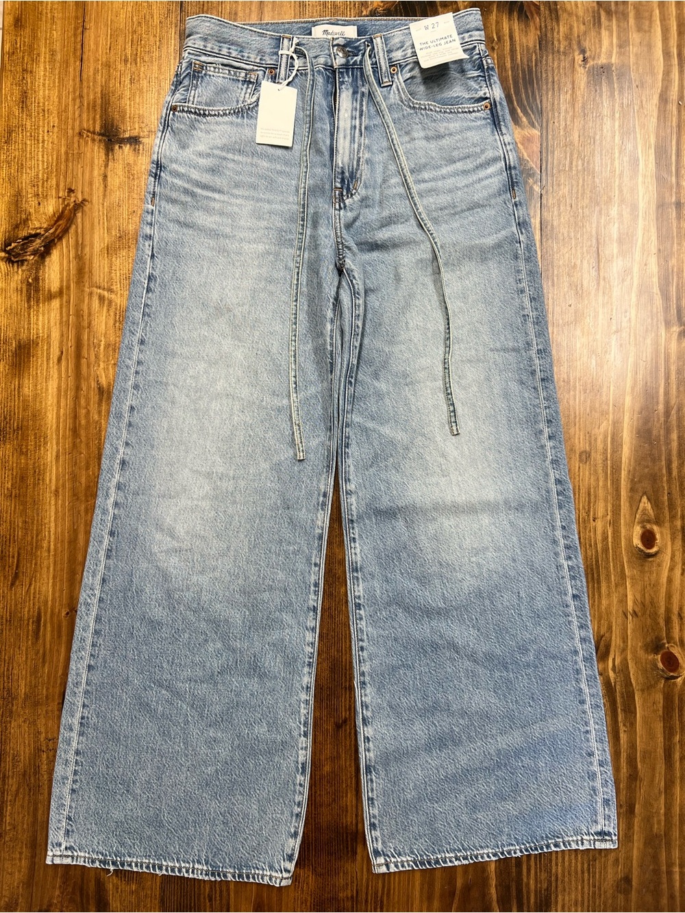 Madewell The Ultimate Wide-Leg Jean in Airy Denim Size 27 NWT *flawed* - Picture 6 of 16